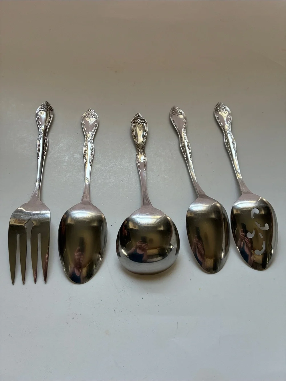 Oneida Bourbon Stainless Steel 5 Piece Serving Set